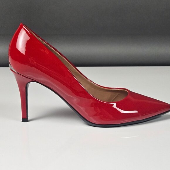 Calvin Klein Women's Gayle 2 Pump Red Shiny - Picture 15 of 16